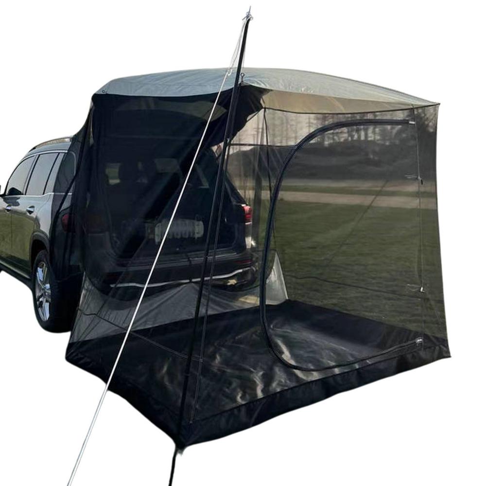 Cheap Goat Tents Car Rear Tent Awning With Mesh Durable Tailgate Tents With Net Rear Tent With Net Roof Top Tent Camping For Car Camping   
